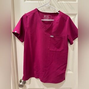 Figs Dark Magenta Scrub Set